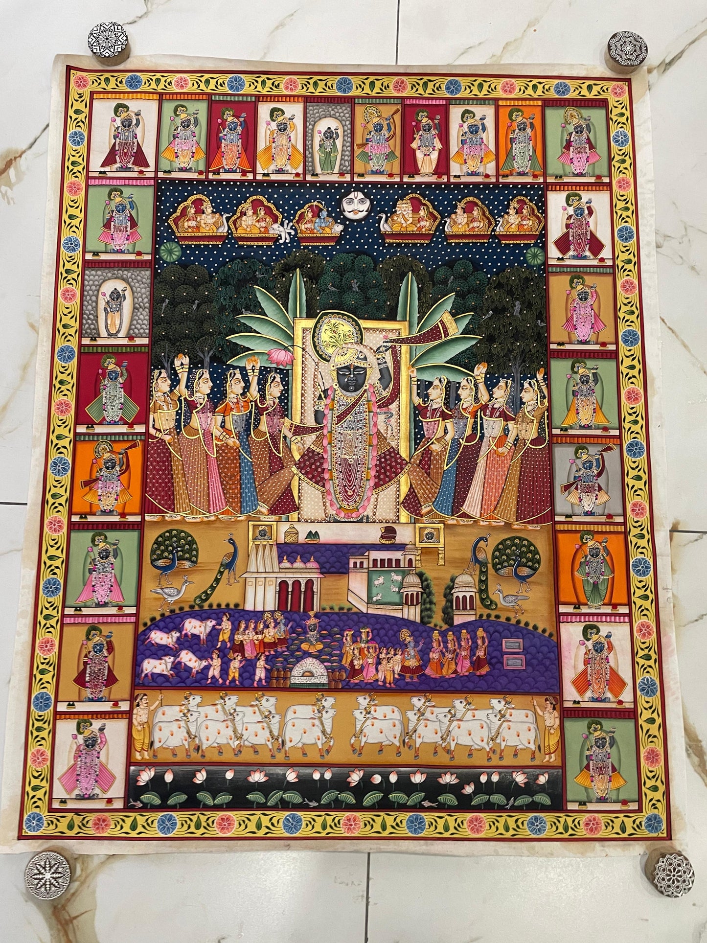 Ras Leela Pichwai – Krishna in the Sacred Forests of Vrindavan