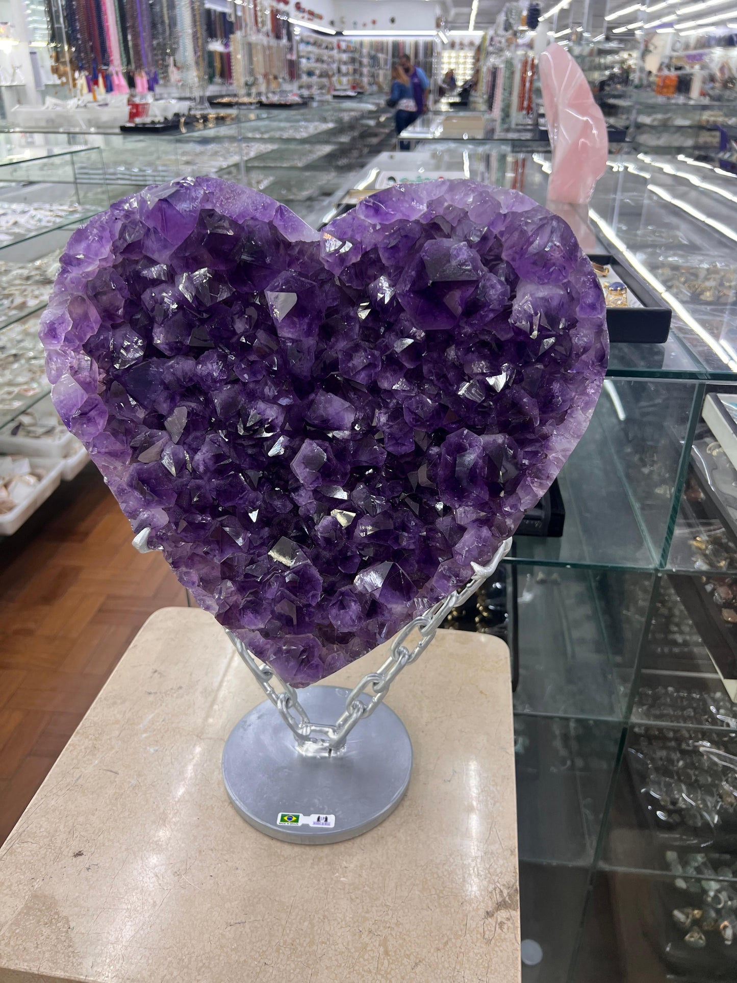 Celestial Amethyst Heart