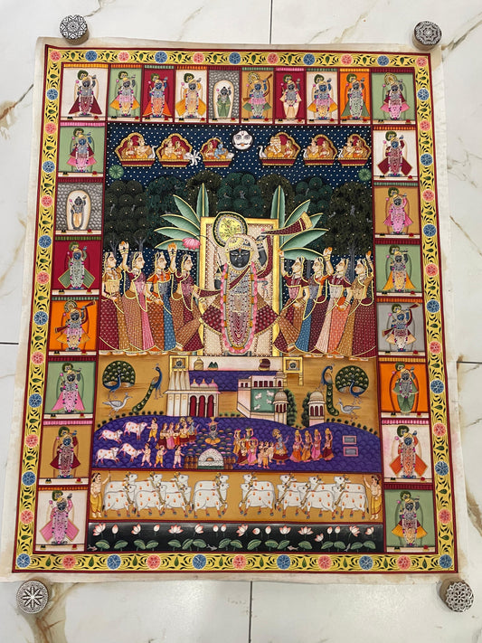 Ras Leela Pichwai – Krishna in the Sacred Forests of Vrindavan